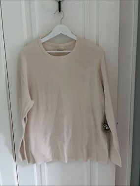 Zulu & Zephyr • Cream Cotton Oversized Top (Size 4 or M)